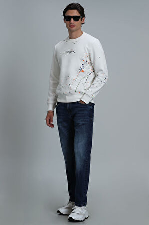 Alexander Erkek Sweatshirt Kırık Beyaz