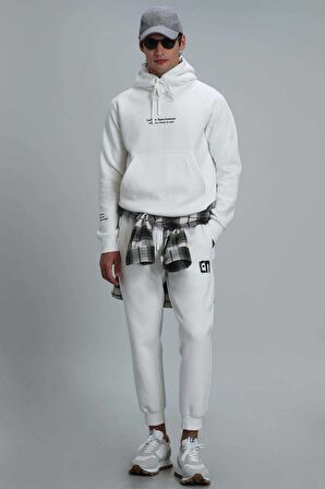 Lufian Erkek Luıs Sweatshirt 112030122 Kırık Beyaz
