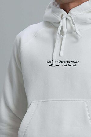 Lufian Erkek Luıs Sweatshirt 112030122 Kırık Beyaz