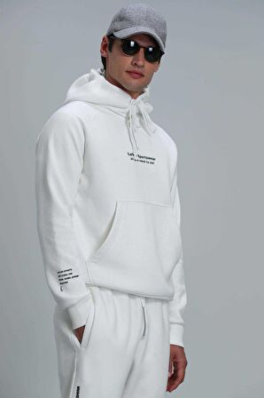 Lufian Erkek Luıs Sweatshirt 112030122 Kırık Beyaz