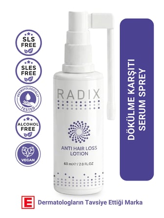 RADIX  Saç Dökülmesine Karşı Serum Sprey (%5 Procapil) - Anti Hair Loss Lotion 60 ml