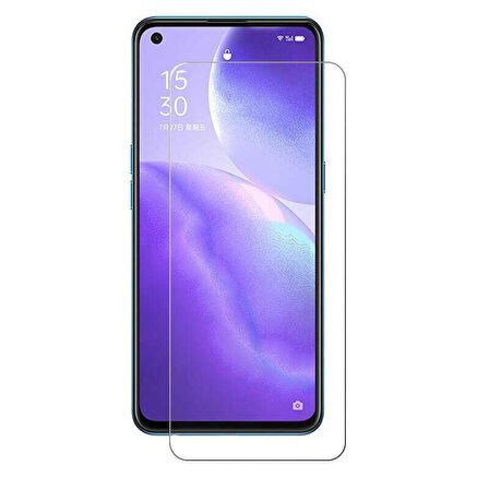 Oppo Reno 5 Lite Maxi Glass Temperli Kırılmaz Cam Ekran Koruyucu