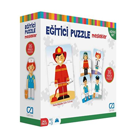 CA Games Meslekler 36 Parça Çocuk Puzzle