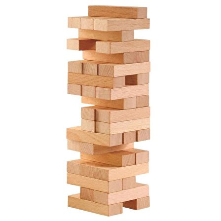 JENGA AHŞAP DENGE OYUNU 54 PARÇA