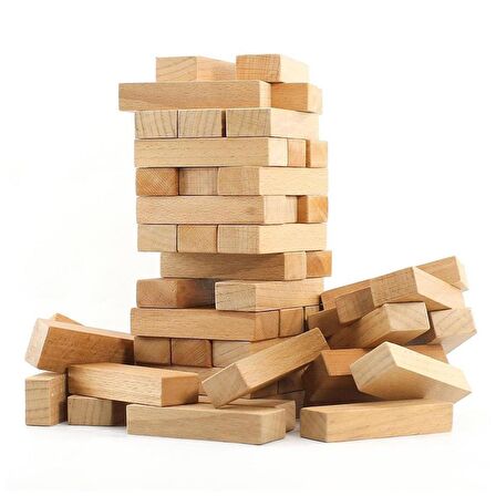 JENGA AHŞAP DENGE OYUNU 54 PARÇA