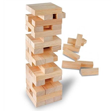 JENGA AHŞAP DENGE OYUNU 54 PARÇA