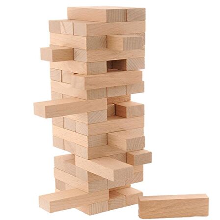 JENGA AHŞAP DENGE OYUNU 54 PARÇA