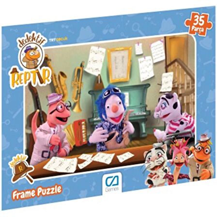 CA GAMES 5207-5208 DEDEKTİF REPTIR FRAME PUZZLE/YAPBOZ 35 PARÇA