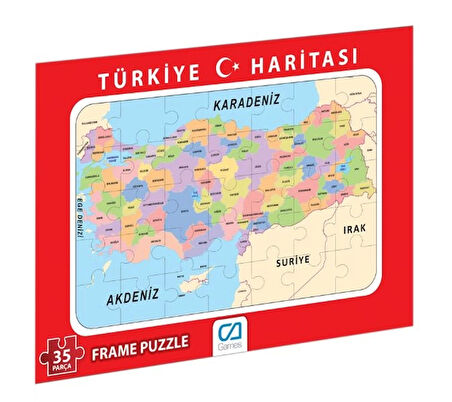 Türkiye Haritası Frame Puzzle-35