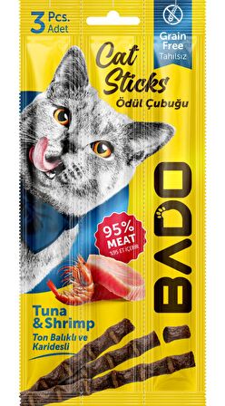 Bado Kedi Ödül Çubuğu Tuna Balıklı&Karidesli 3x5gr