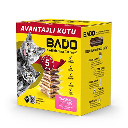 Bado Yavru Kedi Maması Somonlu 5x1kg