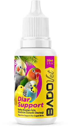 Bado Diar Support Kafes Kuşları İçin Sindirim Sistemi Desteği 30 Ml
