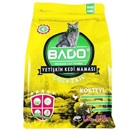 Bado Kokteyl Yetişkin Kedi Maması 1,5 Kg