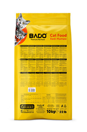 Bado Yetişkin Kedi Maması Etli 10 Kg