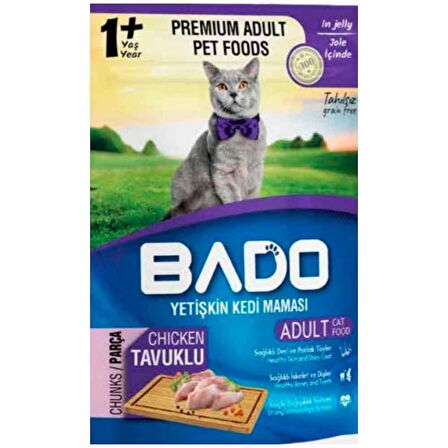 Bado Tavuklu Kedi Yaş Maması 85 Gr