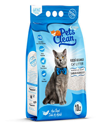 Pets Clean Kedi Kumu Marsilya Sabun Kokulu 10Lt