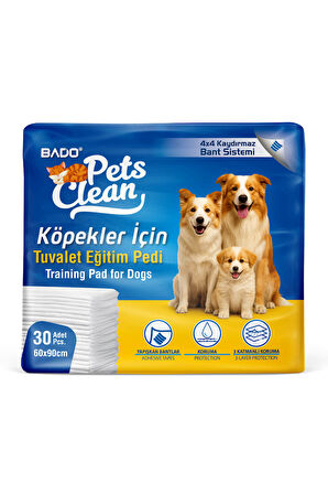 Pets Clean Tuvalet Eğitim Çiş Pedi 30Lu