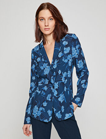 Desenli Klasik Ceket