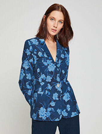 Desenli Klasik Ceket