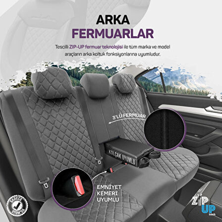 Otom Comfortline Vip Design Airbag Dikişli Oto Koltuk Kılıfı