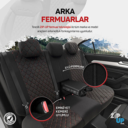 Otom Comfortline Vip Design Airbag Dikişli Oto Koltuk Kılıfı