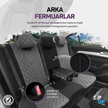 Otom Comfortline Vip Design Airbag Dikişli Oto Koltuk Kılıfı