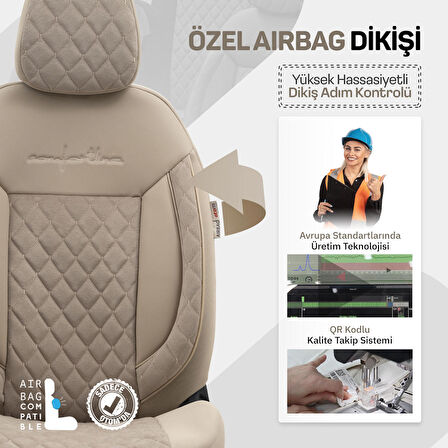 Otom Comfortline Vip Design Airbag Dikişli Oto Koltuk Kılıfı