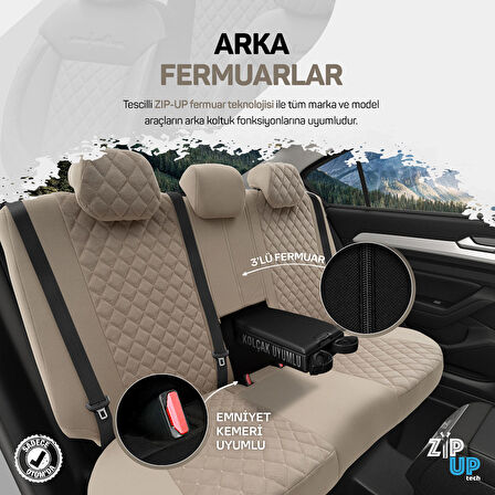 Otom Comfortline Vip Design Airbag Dikişli Oto Koltuk Kılıfı