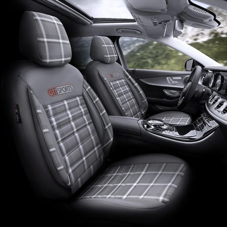 Otom Gti Sports Design Airbag Dikişli Ortopedik Oto Koltuk Kılıfı Tam Set Füme