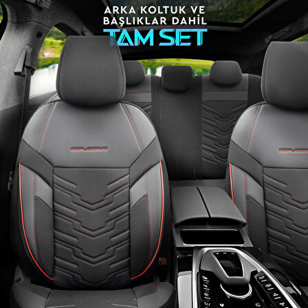 Otom Yeni Reflective Design Premium Stitch Tech Oto Koltuk Kılıfı Tam Set