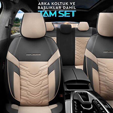 Otom Yeni Reflective Design Premium Stitch Tech Oto Koltuk Kılıfı Tam Set