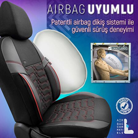 Otom Yeni Elegance Design Premium Özel Tasarım Oto Koltuk Kılıfı Tam Set