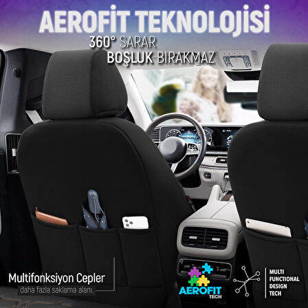 Otom Yeni Elegance Design Premium Özel Tasarım Oto Koltuk Kılıfı Tam Set