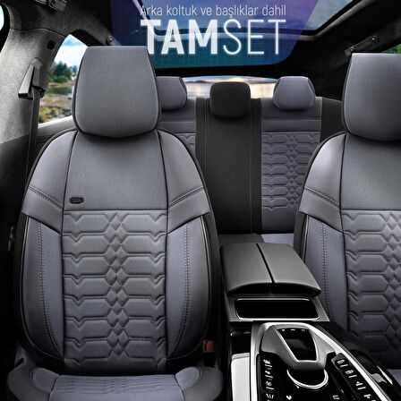 Otom Yeni Elegance Design Premium Özel Tasarım Oto Koltuk Kılıfı Tam Set