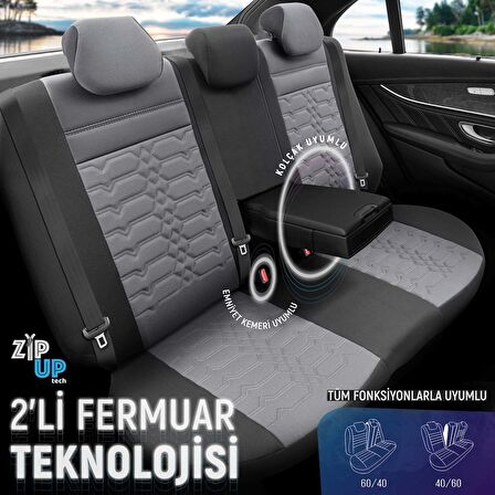 Otom Yeni Elegance Design Premium Özel Tasarım Oto Koltuk Kılıfı Tam Set