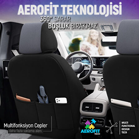 Otom Yeni Elegance Design Premium Özel Tasarım Oto Koltuk Kılıfı Tam Set