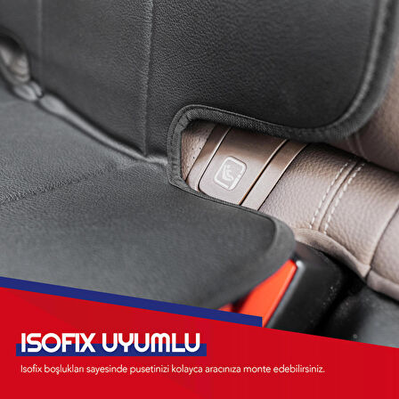 Otom Premium Deri Isofix Uyumlu Puset Altı Koruyucu Oto Koltuk Minderi