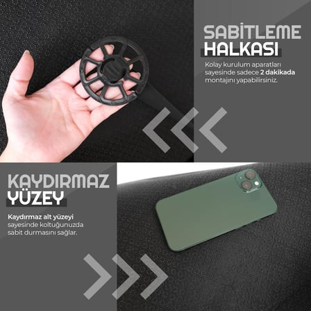 Otom Premium Ön Koltuk Minderi Yüksek Kalite Süet Ekstra Cepli