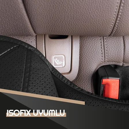 Otom Premium Koruyucu Arka Koltuk Minderi Yüksek Kalite Deri İsofix Uyumlu Ekstra Cepli