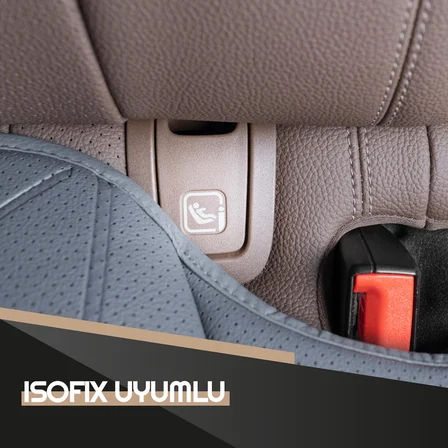 Otom Premium Koruyucu Arka Koltuk Minderi Yüksek Kalite Deri İsofix Uyumlu Ekstra Cepli