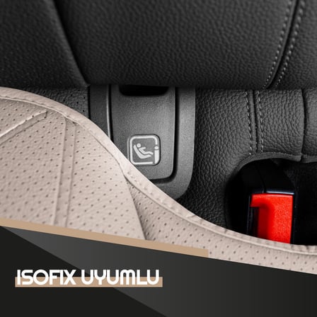 Otom Premium Koruyucu Arka Koltuk Minderi Yüksek Kalite Deri İsofix Uyumlu Ekstra Cepli