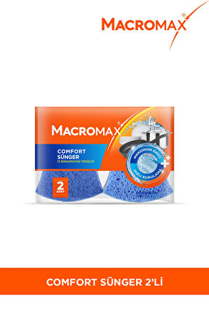 Comfort Çizmez Bulaşık Süngeri 2'li, Maksimum Emici Hassas Yüzeyler İçin