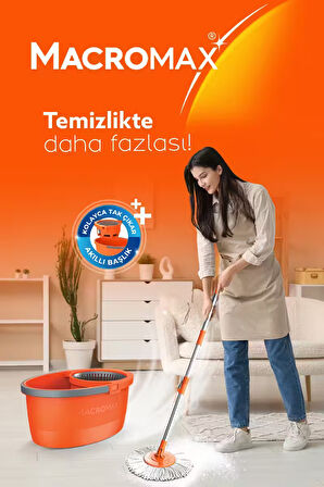 Faster Yeni Nesil Otomatik Temizlik Seti Pratik Kolay Sıkma Döner Başlık