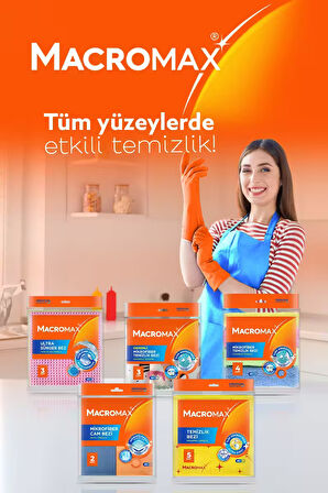 Mikrofiber Temizlik Bezi 4'lü Paket, Ultra Emici Toz Alıcı Çok Amaçlı Yüzey Bezi