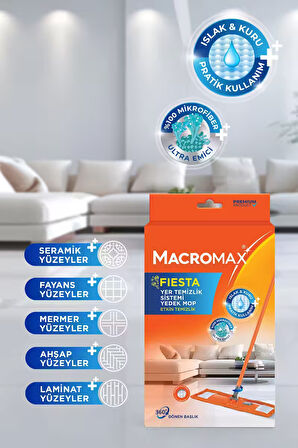 MACROMAX FIESTA YER TEMİZLİK SİSTEMİ MOP YEDEK 