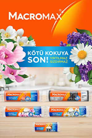 Macromax Ekstra Güçlü Çöp Torbası Küçük Boy 30'lu x 3 Adet
