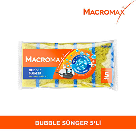MACROMAX BUBBLE SÜNGER - 5 Lİ PAKET