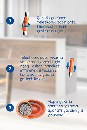 FASTER TEMİZLİK SETİ (YEDEK MOP HEDİYELİ)
