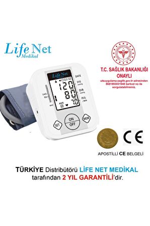 Üst Koldan Ölçer Dijital Tansiyon Aleti Nabız Ölçer USB Girişli JN-163D