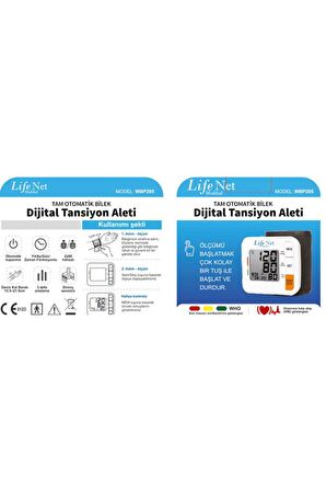 Life Net WBP205 Dijital Bilekten Ölçer Tansiyon Aleti